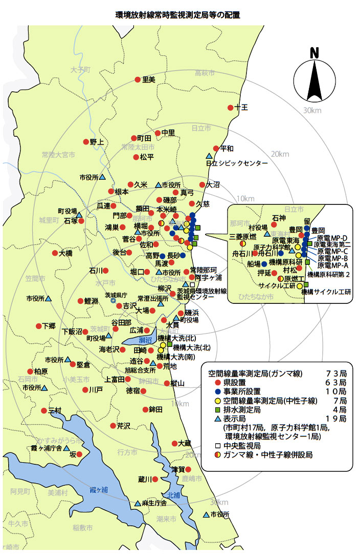 放射能測定箇所